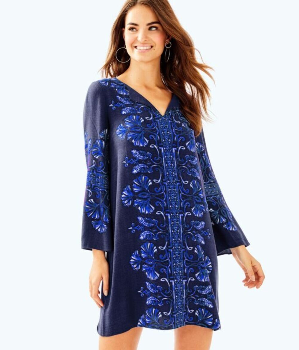Lilly Pulitzer Harlow Tunic Dress Navy Twice As Nice